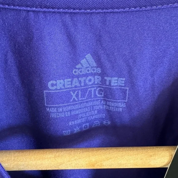 NWOT! Men’s Adidas Creator Tee Orlando City purple t-shirt XL - Picture 3 of 3